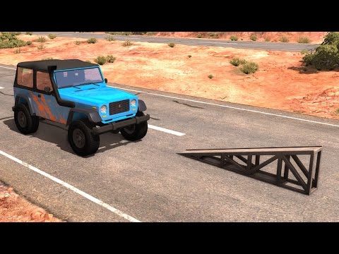High Speed Flip Ramp Crashes #5 - BeamNG DRIVE