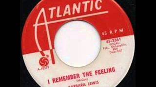 Barbara Lewis - I Remember The Feeling