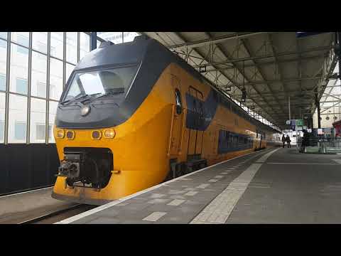 NS VIRM 8717 leaving Eindhoven centraal heading to Schiphol Airport with weird motor noises.