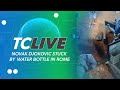 Novak Djokovic Struck by Water Bottle in Rome | Tennis Channel Live