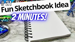 🎨 Quick 2 minute Sketchbook Warmups | WEIRD BIRDS 🐦🔥🐦