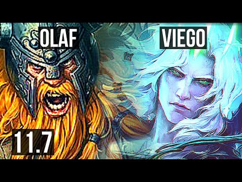 OLAF vs VIEGO (JUNGLE) | 69% winrate, Rank 8 Olaf, 6/1/1, Dominating | TR Grandmaster | v11.7