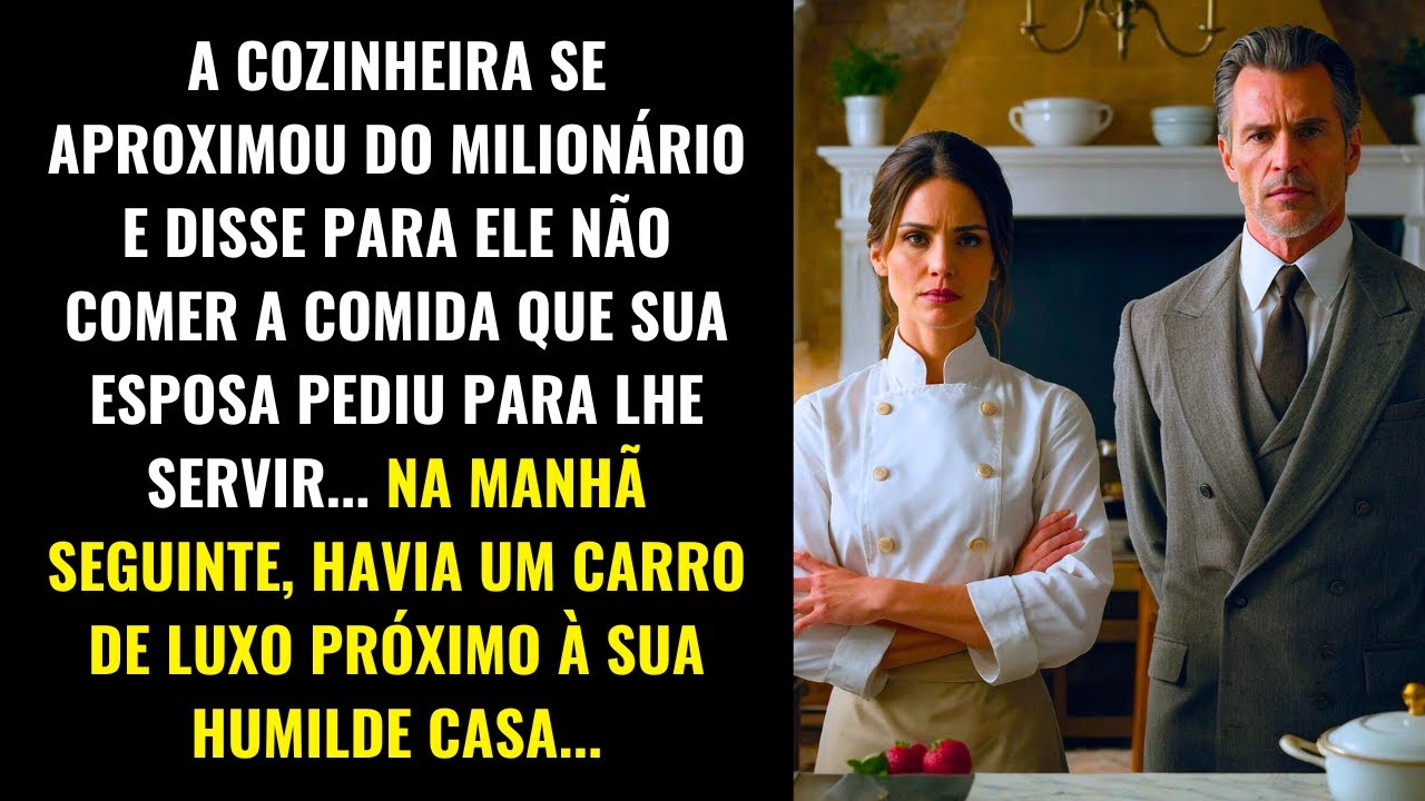 A COZINHEIRA AVISOU O MILIONÁRIO SOBRE A COMIDA... NO DIA SEGUINTE, UM CARRO DE LUXO A ESPERAVA...
