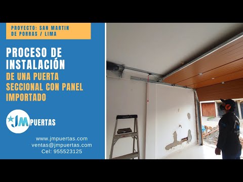 ✅PROCESO DE INSTALACIÓN DE UNA PUERTA SECCIONAL AUTOMÁTICA CON PANEL IMPORTADO - PUERTA DE GARAJE