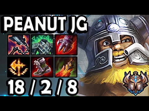 Peanut OLAF Jungle vs LILLIA - Korea Challenger Patch 10.25 ✅