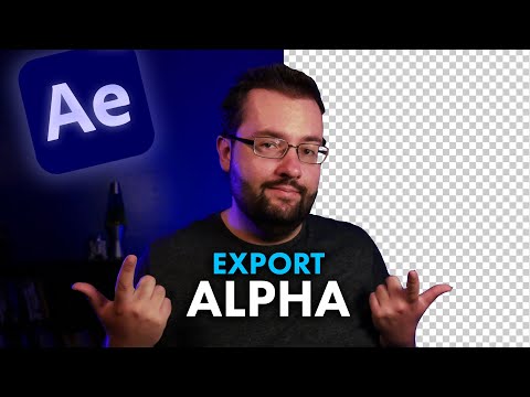 How To Export Video With Transparency In After Effects (Alpha Channel)