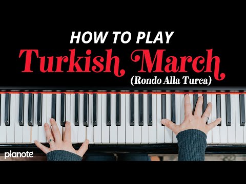 How To Play "Turkish March" by Mozart (Piano Lesson + PDF included)