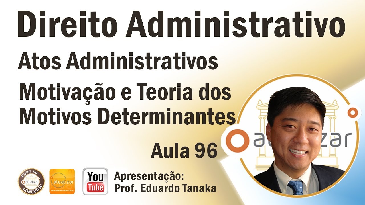 Direito Administrativo - Atos Administrativos - Motivação e Motivos Determinantes - Aula 96
