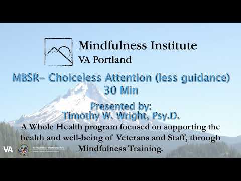 MBSR Guided Practice - Choiceless Awareness (less guidance)