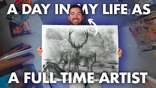 A Simple Day in My Life as a Full Time Artist