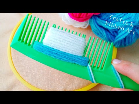 It's so Beautiful !! Superb Snowflake Flower Making Idea with Wool - DIY Easy Christmas Crafts