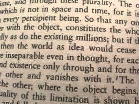 Schopenhauer World As Will and Idea First Aspect: 2