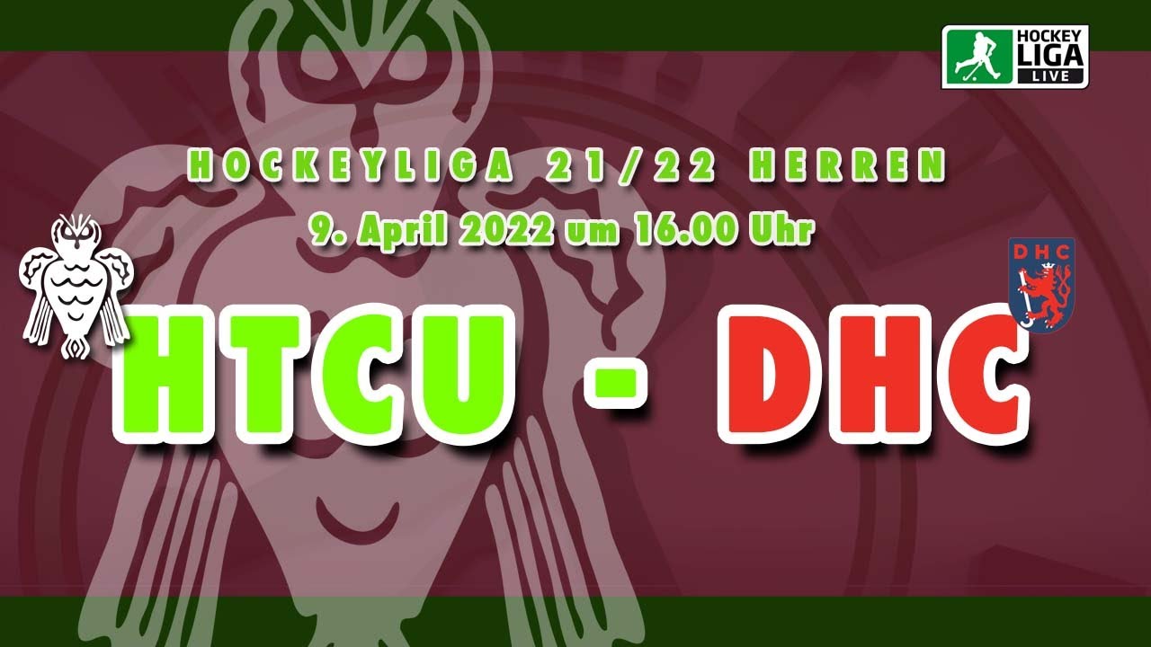 09.04.2022, 16:00 Uhr: 1. Herren Hockey Bundesliga: HTC Uhlenhorst vs. DHC Düsseldorf