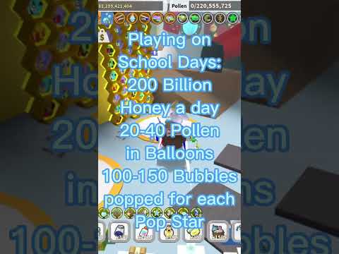 Farming on School Days vs Weekends (As a Blue Hive) | Bee Swarm Simulator