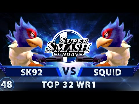 SSS 48 - SK92 (Falco) vs. Squid (Falco) - SSBM Top 32 WR1 - Smash Melee