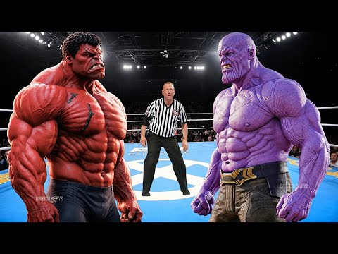 RED HULK VS THANOS - EPIC BATTLE