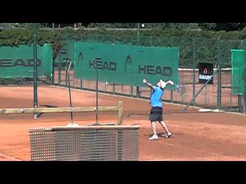 Martin Bucháček - second service slow motion