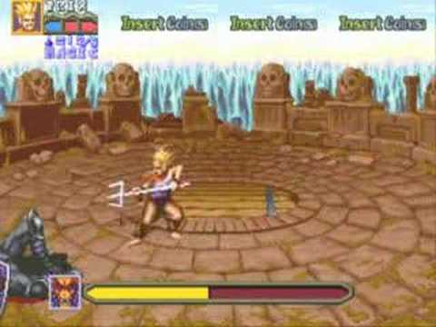 Golden Axe 2 arcade gameplay and ending