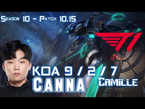 T1 Canna CAMILLE vs T1 Roach RENEKTON Top - Patch 10.15 KR Ranked