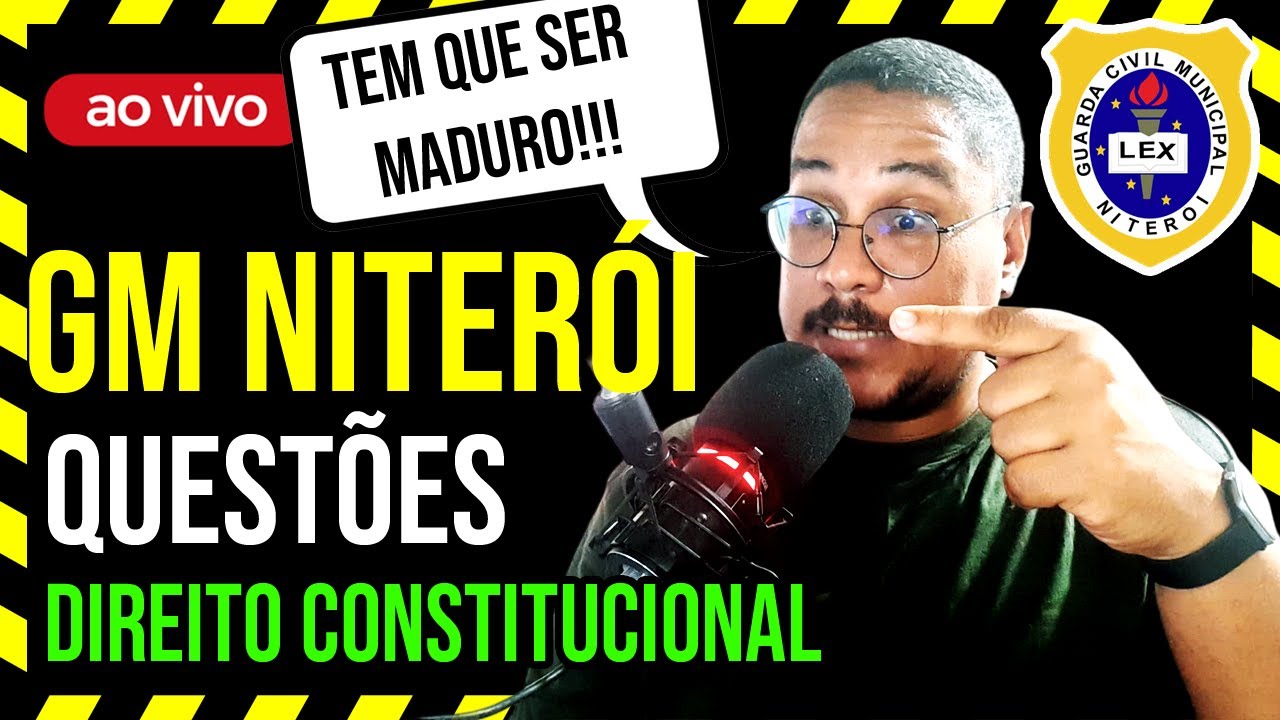 🚔 GM NITERÓI - QUESTÕES DE DIREITO CONSTITUCIONAL 2023 PRÉ-EDITAL