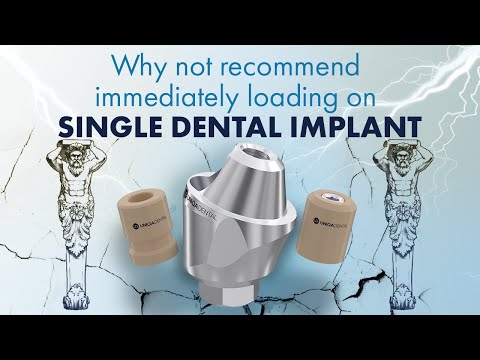 Why not recommend immediately loading on single dental implant? Screw retained restoration