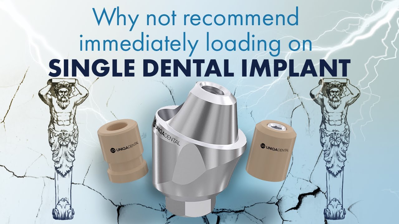 Why not recommend immediately loading on single dental implant? Screw retained restoration