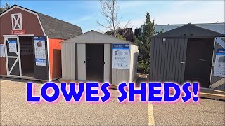 🧢LOWES SHED INVENTORY DISPLAY 2023