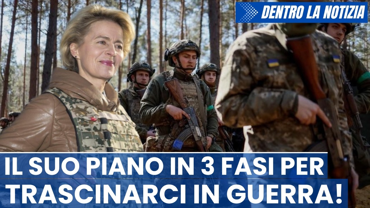 Von der Leyen rivela il suo piano in 3 fasi per trascinarci in GUERRA contro la Russia! CONDIVIDETE!