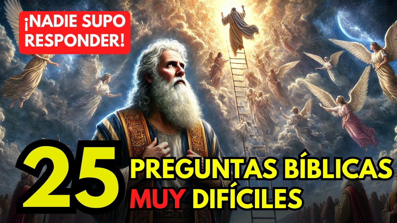 🕊️ ¡CASI NADIE LO LOGRA! 😱 25 Preguntas sobre Personajes Bíblicos para Eruditos 📖✨ | Quiz Bíblico