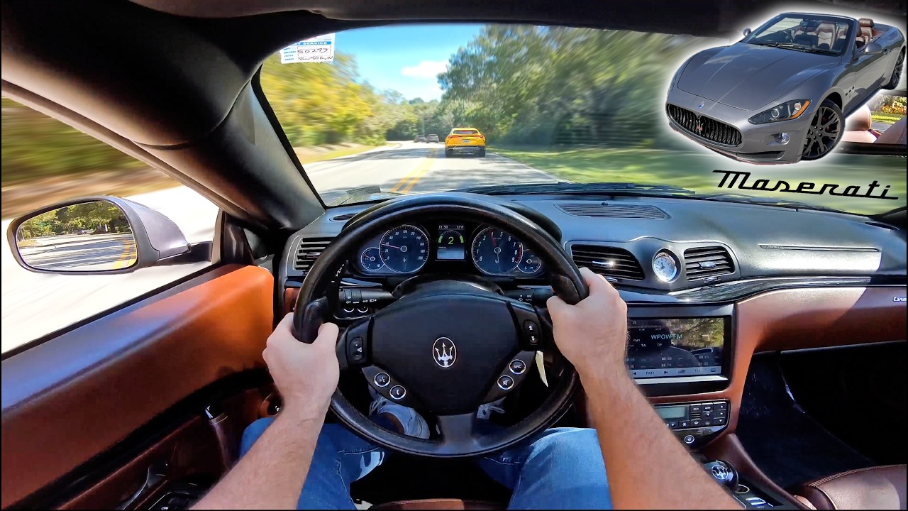 This Screaming Ferrari V8 Is PURE Addiction — Maserati GranCabrio POV Drive