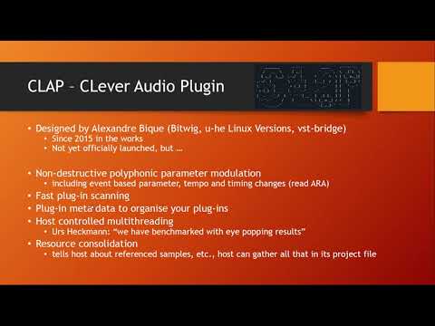 CLAP - a new plugin standard? - Gearspace