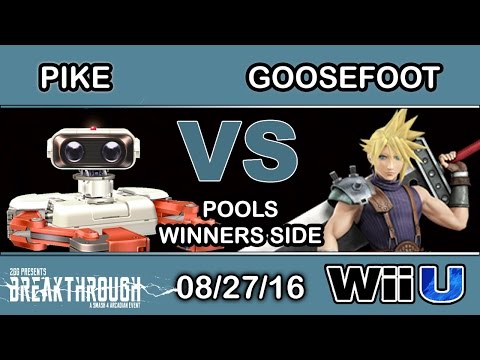 2GG: Breakthrough - OS | Pike (ROB) Vs. Goosefoot (Cloud, Dedede) Pools - Smash Wii U