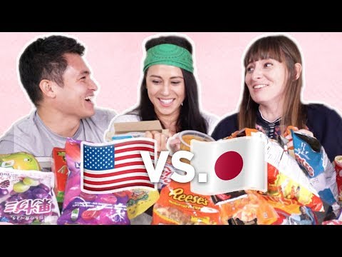 日本零食VS美國美國零食，哪個國家的零食最好吃！？ (Japanese Snacks VS American USA Snacks, Which Country Has The Best!?)