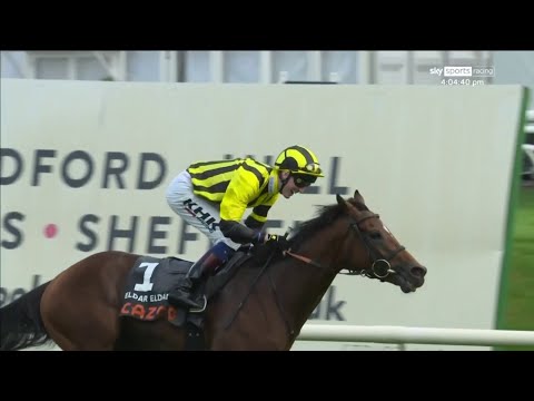 Eldar Eldarov wins the Cazoo St Leger