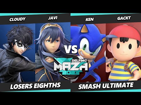 Delfino Maza 2023 Top 8 - Cloudy & Javi  Vs. KEN & Gackt - Smash Ultimate - SSBU