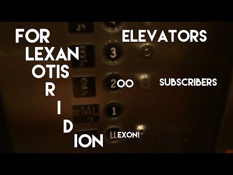 AWESOME! Otis Lexan and Series 1 Elevonic 401 Traction Elevators at the Kress Build
