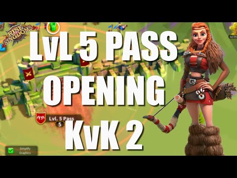 (0 to 12hr) LvL 5 pass opening in KvK 2 on my alt account in Rise of Kingdoms