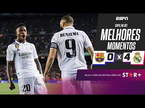 Gols e lances de Barcelona x Real Madrid