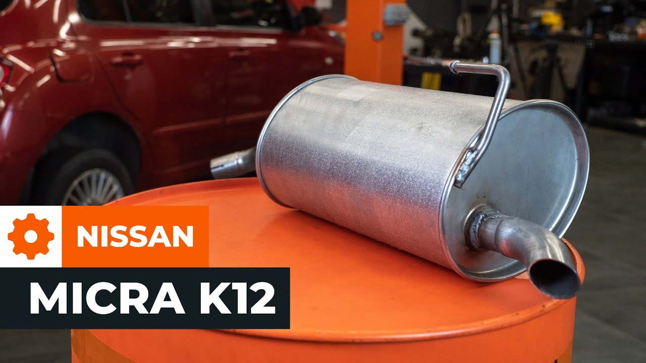 Wie Nissan Micra K12 Endschalldämpfer wechseln - Anleitung