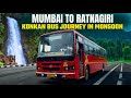 Mumbai To Ratnagiri In MSRTC Lalpari Scenic Bus Journey In Monsoon Beautiful Konkan Route