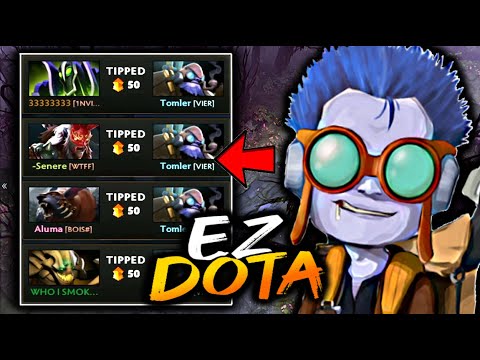 TOMLER Tinker - One of the Best Tinker! Genius Rampage plays. (Dota 2 Tinker Gameplay)