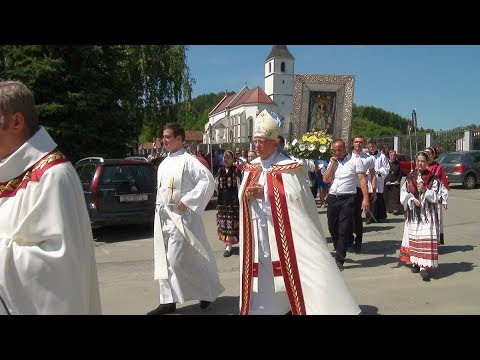Hodočašće Gospi Voćinskoj 15.8.2017. HD video - Misa s procesijom