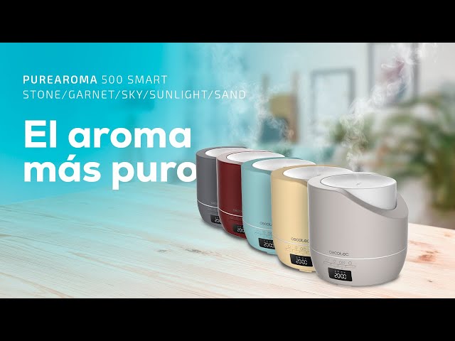 Diffusore di aroma Cecotec PureAroma 500 Smart 500 ml LED Timer Allarme video