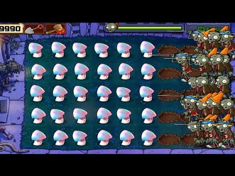 Making The Zombies EAT EACH OTHERS, Because of Eating the Hypno-Shroom and The Help of Doom-Shroom!