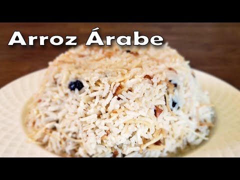 Receta de Como Hacer Arroz Árabe | Arroz Libanes con Fideos, Almendras y Pasas | Arroz Mediterráneo