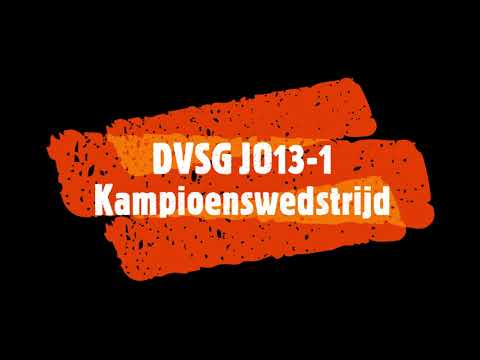 DVSG JO13-1 kampioen 2022