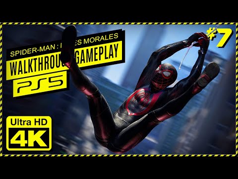 ☣️ SPIDER-MAN : Miles Morales PS5 Walkthrough Gameplay Part 7 ( No Commentary ) 4K UHD ☑️