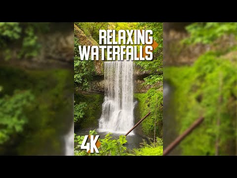Nature Scenery for iPhones and Tablets in 4K - 3 HRS Relaxing Waterfalls of Silver Falls State Park