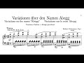Robert Schumann - Variations on the Name, 'Abegg', Op.1 (Lang Lang)