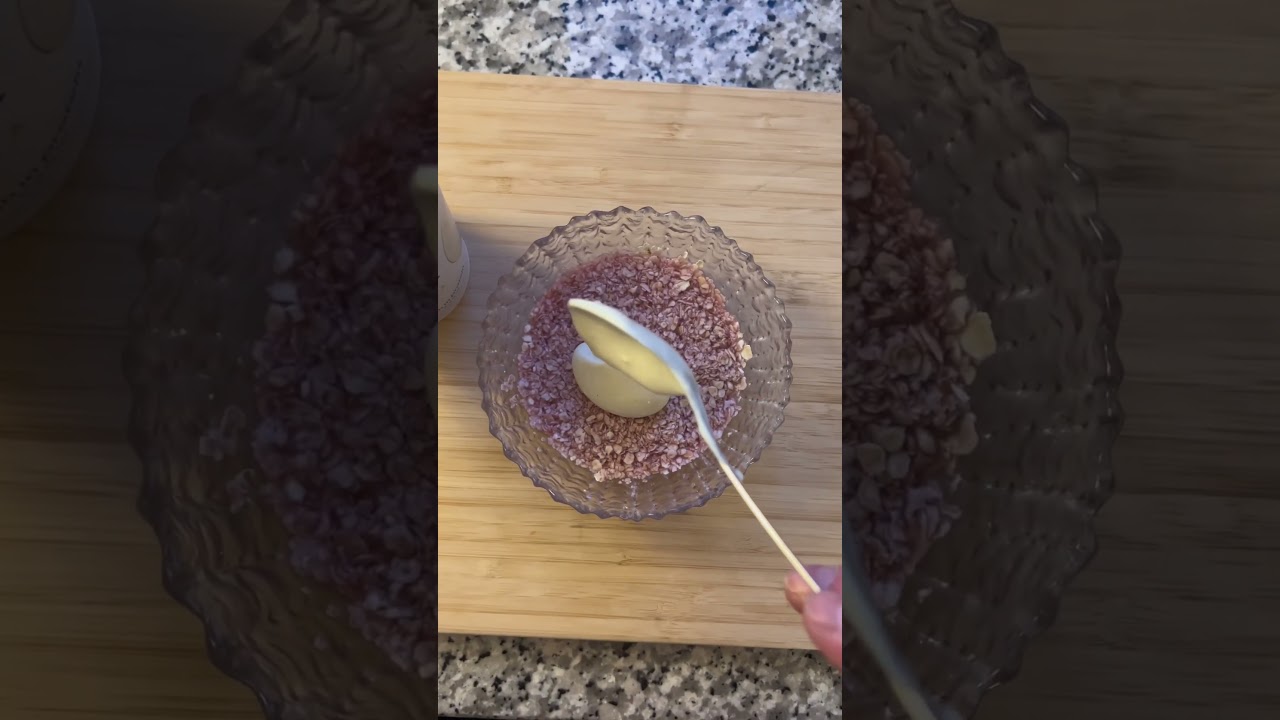 Vanilja-vadelma overnight oats😋 #overnight #breakfast #aamupala #resepti #kaura